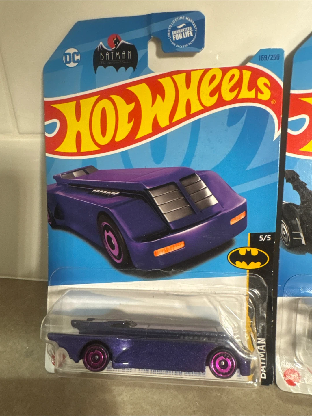Set of 2 Hot Wheels Batman Batmobile Diecast Cars - photo 3