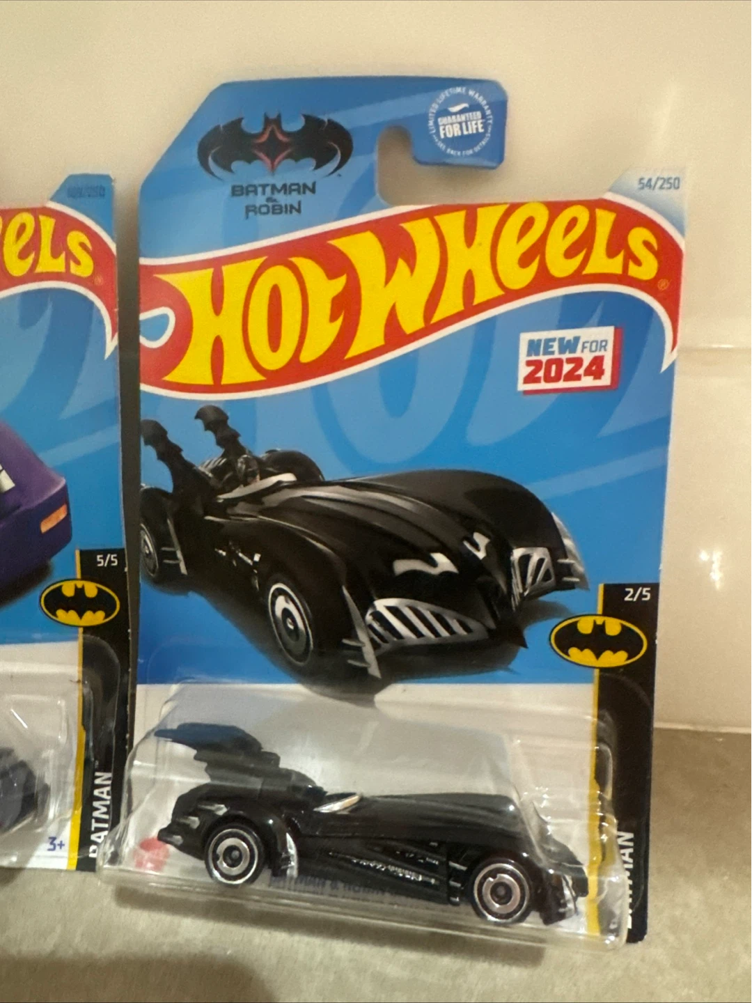 Set of 2 Hot Wheels Batman Batmobile Diecast Cars - photo 2