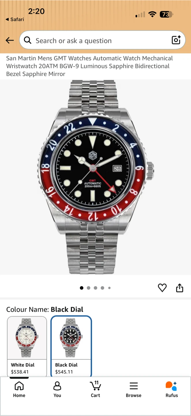 San Martin GMT Automatic Watch
