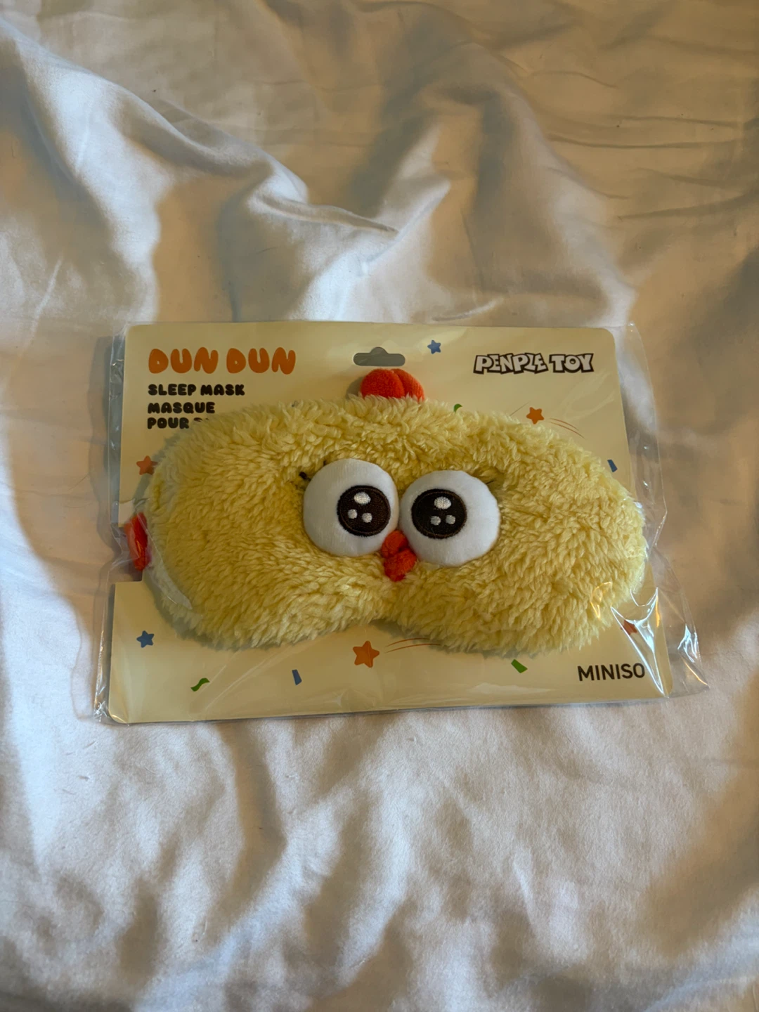 DUN DUN Sleep Mask - Yellow Chick Plush