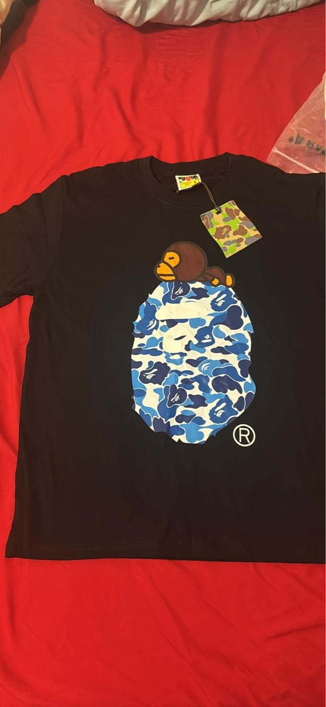 BAPE Black Ape Head T-Shirt - Blue Camo