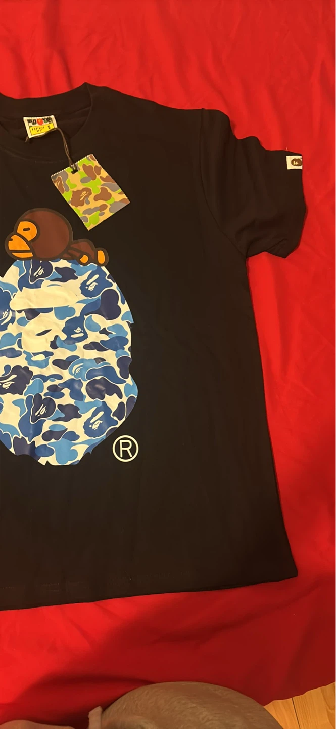 BAPE Black Ape Head T-Shirt - Blue Camo - photo 2