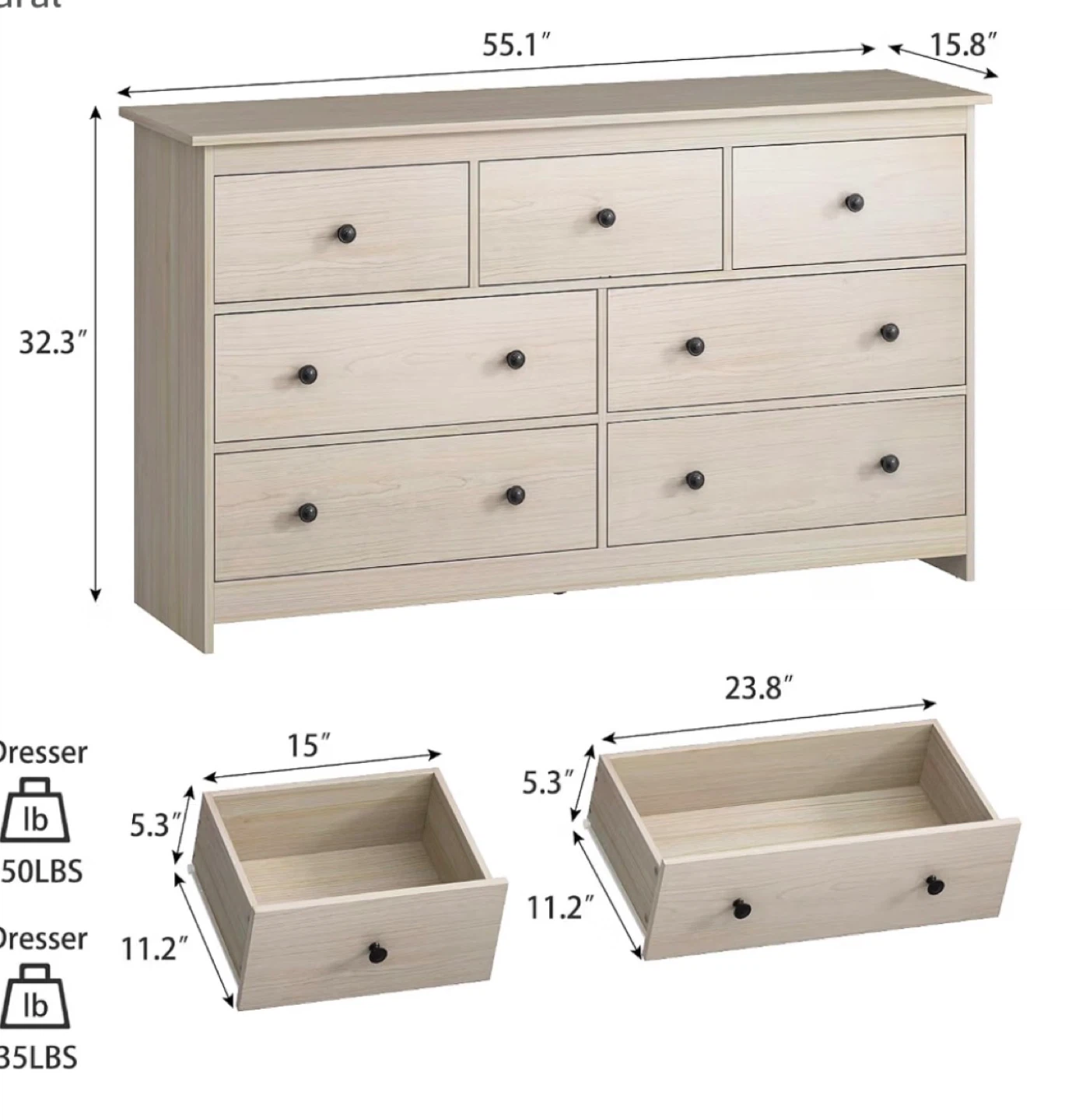 BRAND NEW DRESSER - photo 2