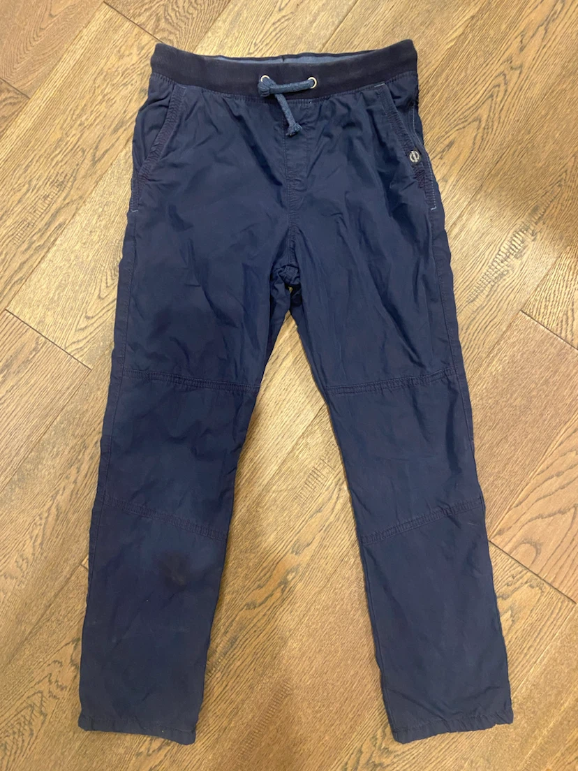 EUC: H&M Boys Navy Blue Lined Jogger Pants Size 8-9Y