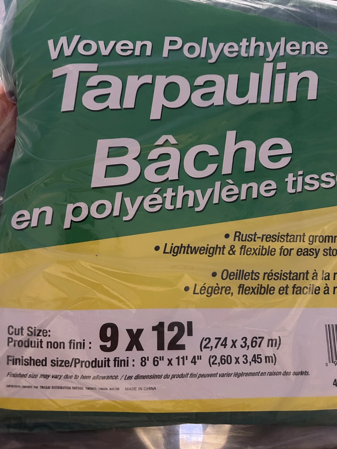 Large  Tarp 14 feet by 20 feet and  9 by 12 feet - photo 4