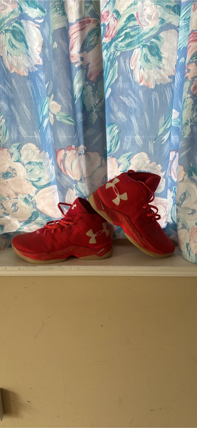 Under Armour Basketball Shoes Red