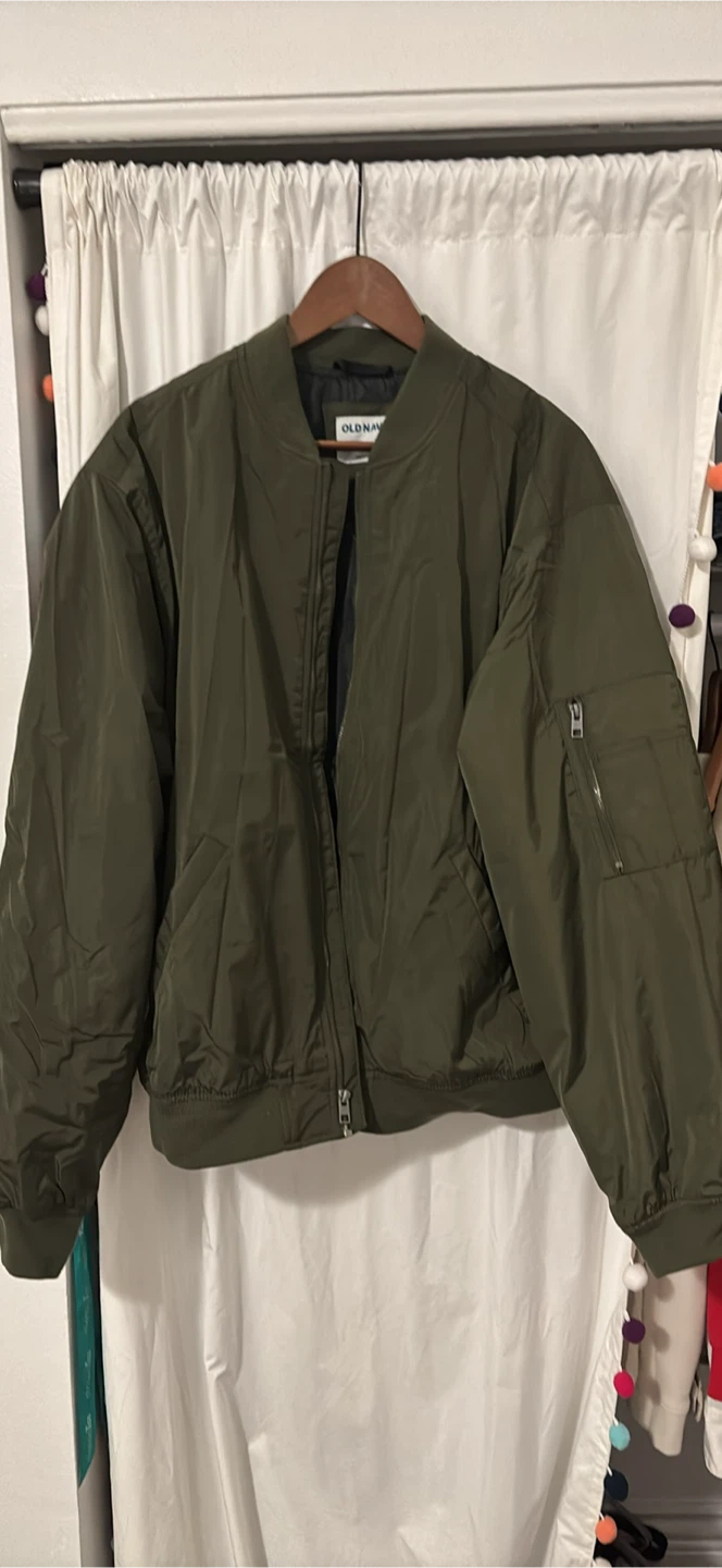 Old Navy Olive Bomber Jacket