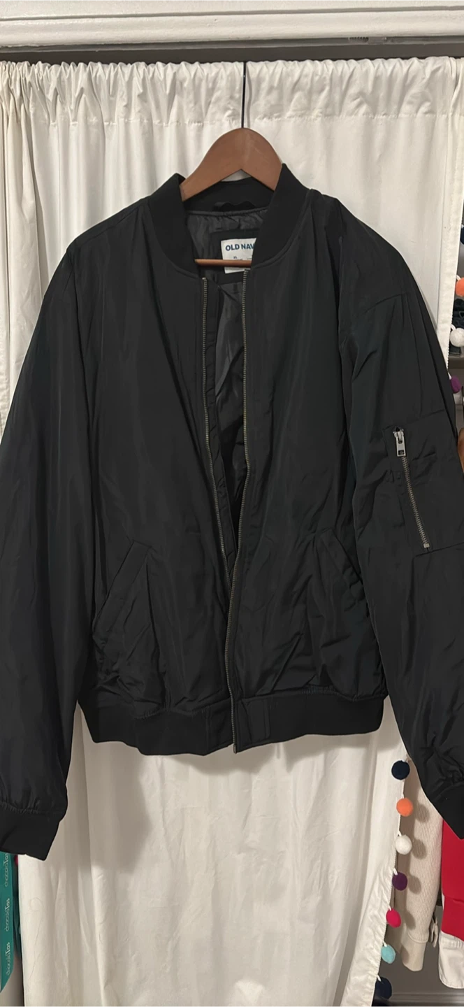 Old Navy Black Bomber Jacket