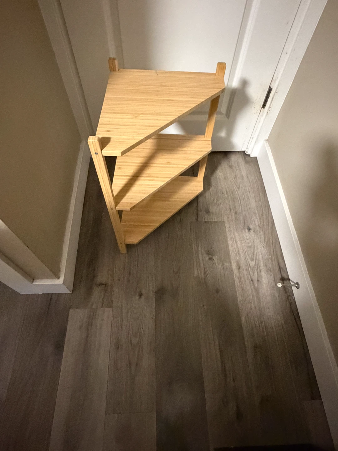 IKEA RAGRUND Bamboo Corner Shelf