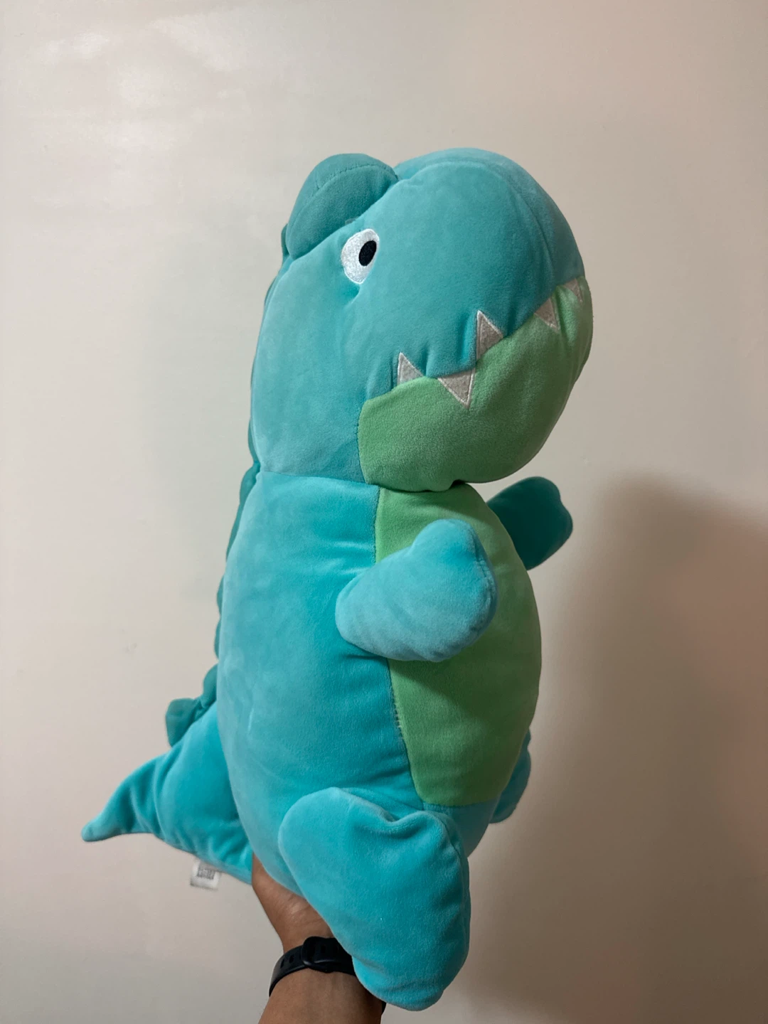Teal Dinosaur Plush Toy