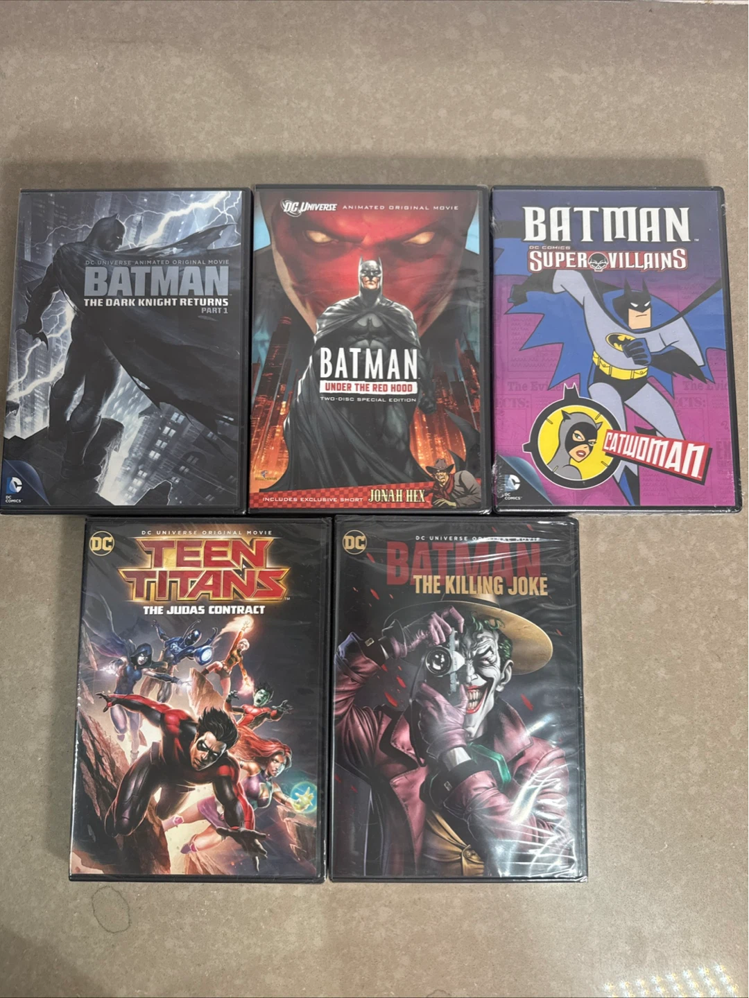 Set of 5 DC Universe Animated Movies