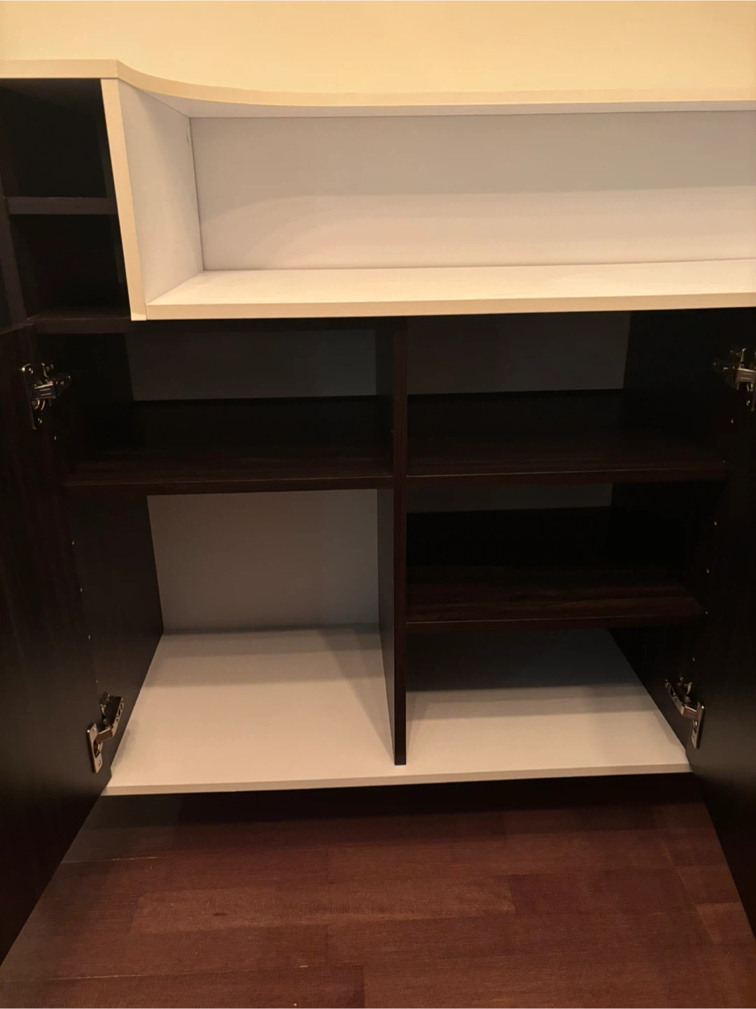 WAYFAIR - White and dark wood buffet or bar cabinet - photo 3