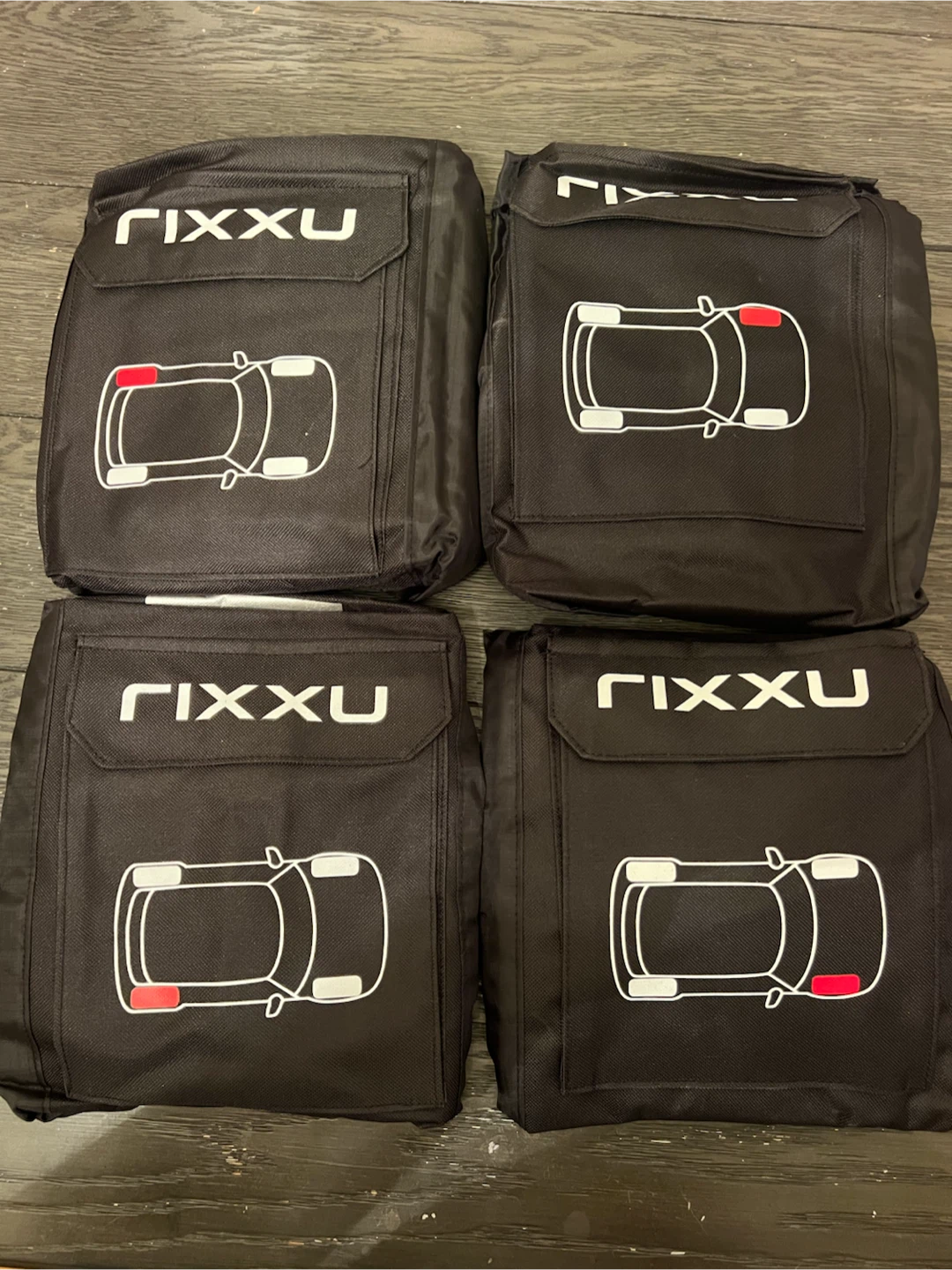 RIXXU ADJUSTABLE CAR TIRE STORAGE TOTES/COVERS