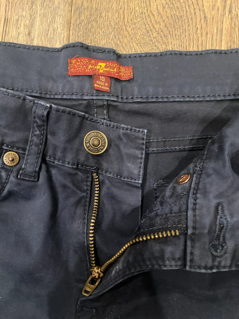 EUC: 7 For All Mankind Boys Size 10 Navy Blue Pants - photo 5