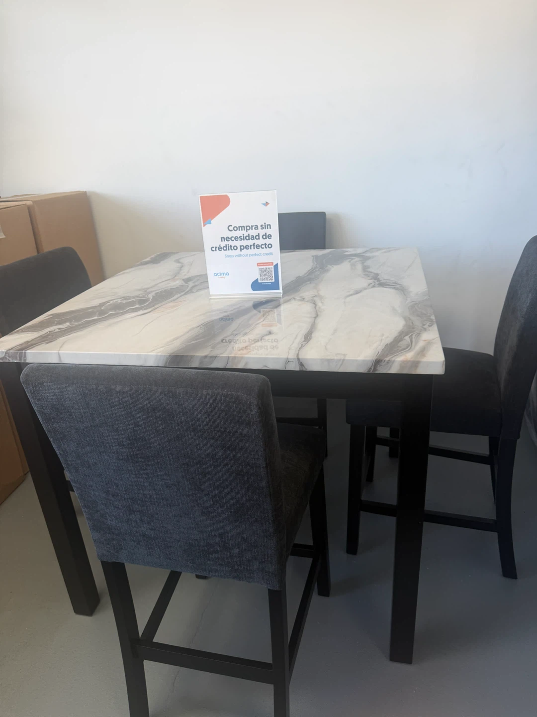 Counter Height Dining Table and Chairs Set