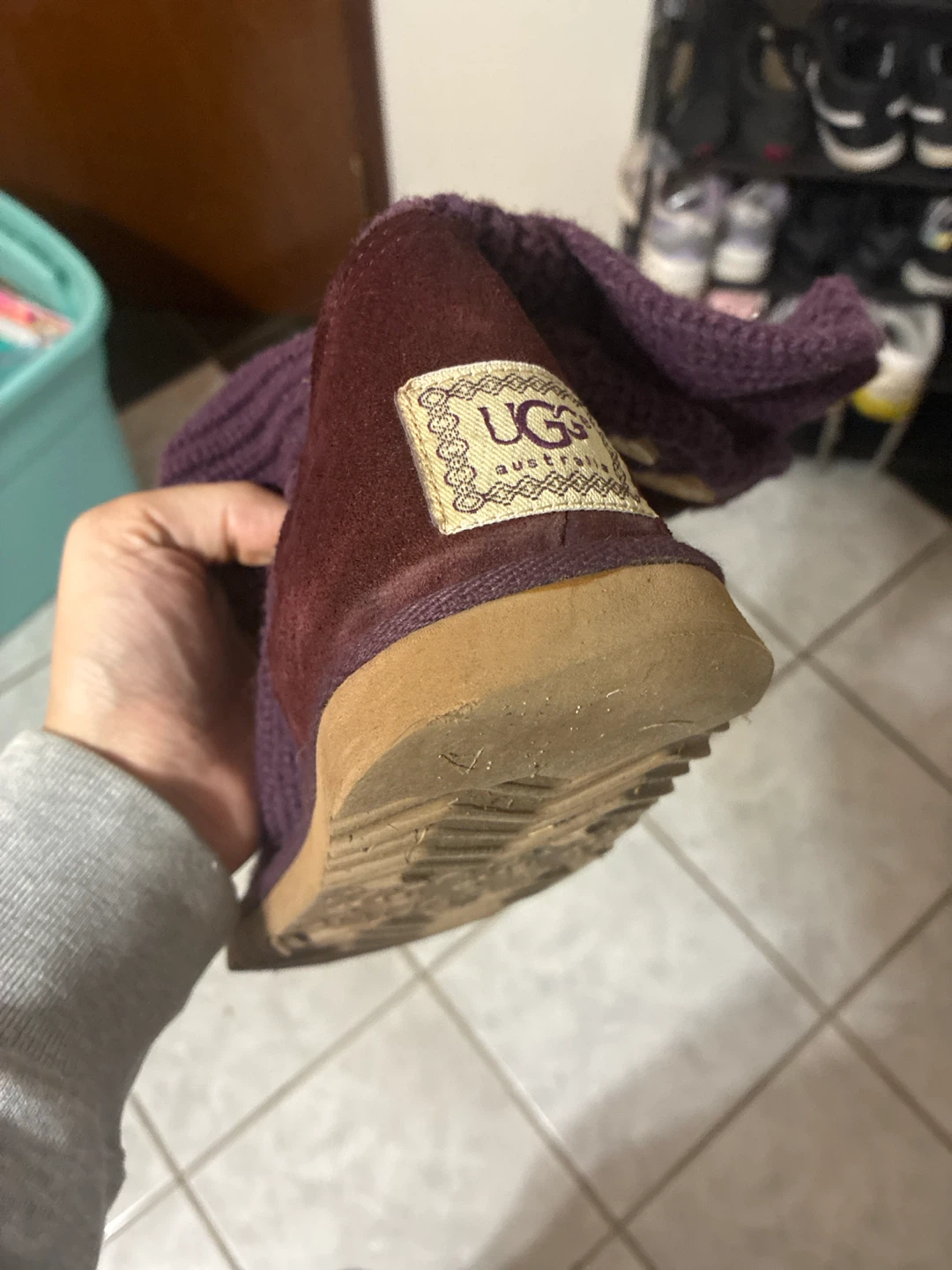 UGG Purple Knit Boots - photo 2