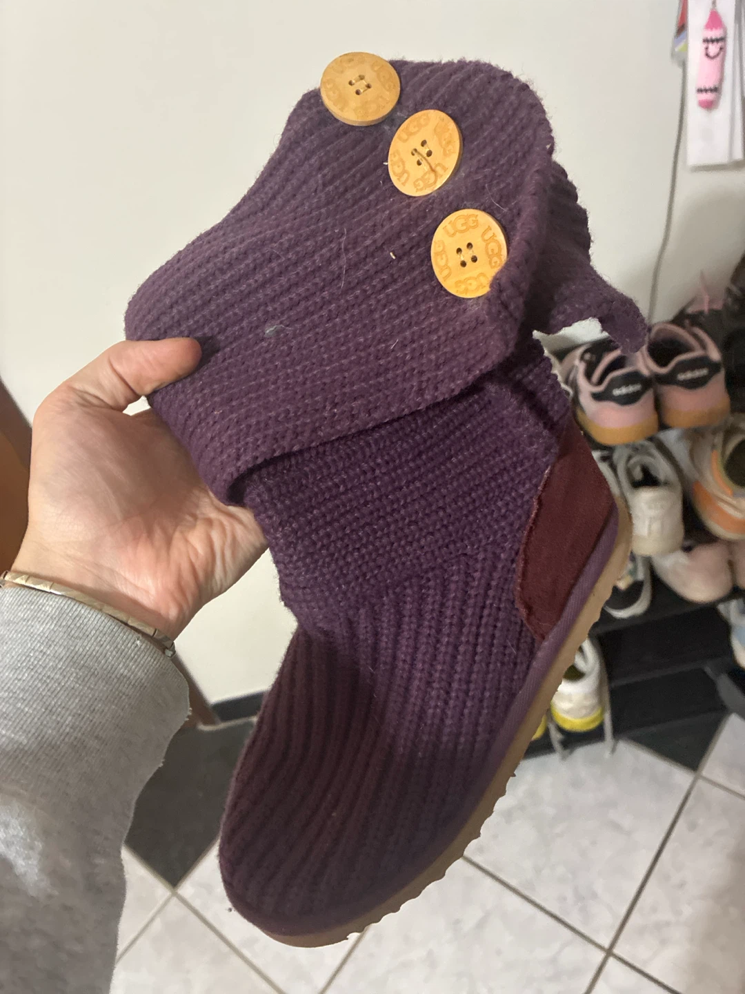 UGG Purple Knit Boots - photo 3