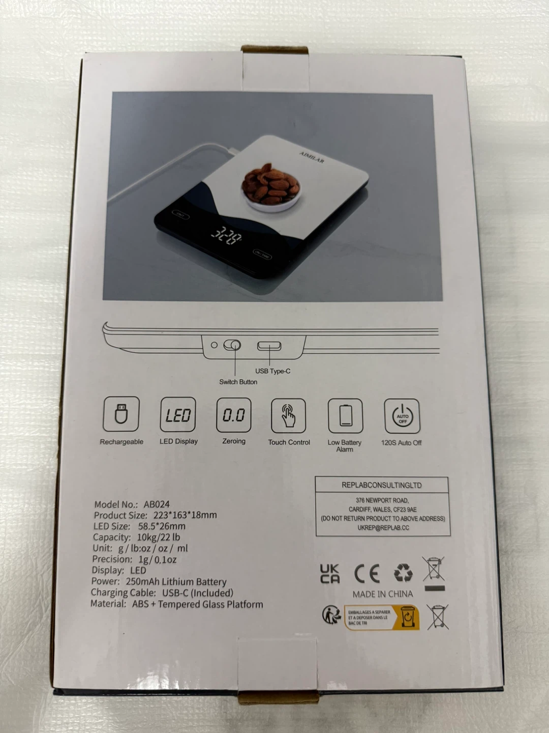 Aimilar Rechargeable Kitchen Scale AB024 - photo 2