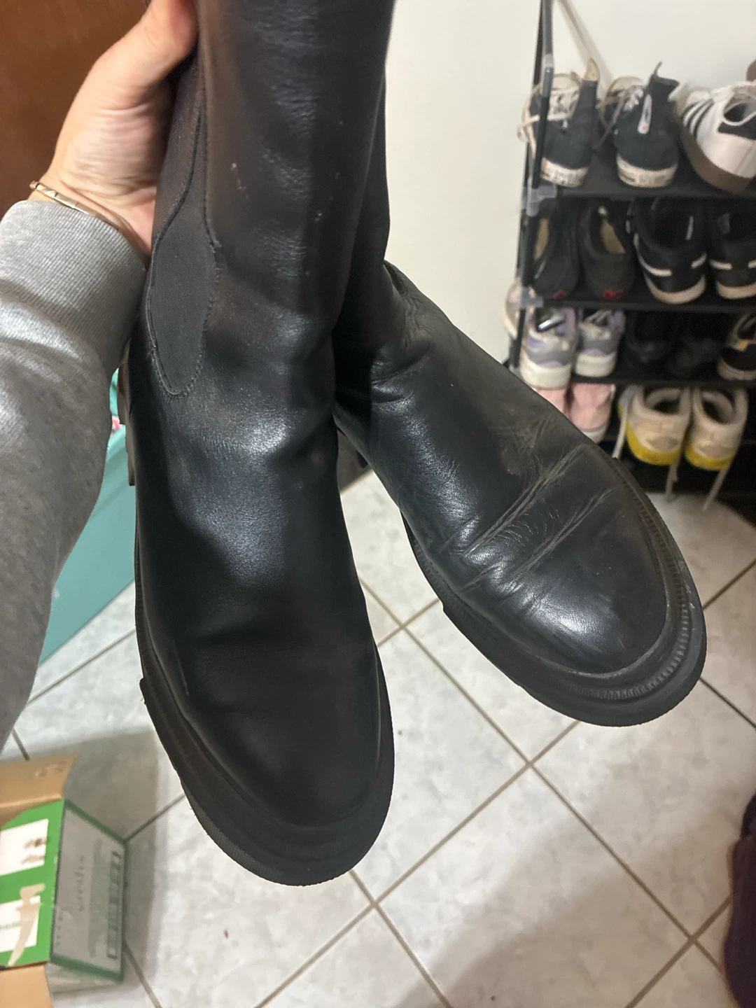 Black Chelsea Lug Sole Boots - photo 2