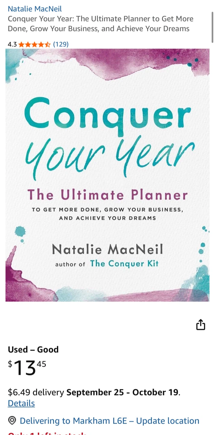 Conquer Your Year Planner by Natalie MacNeil - photo 3