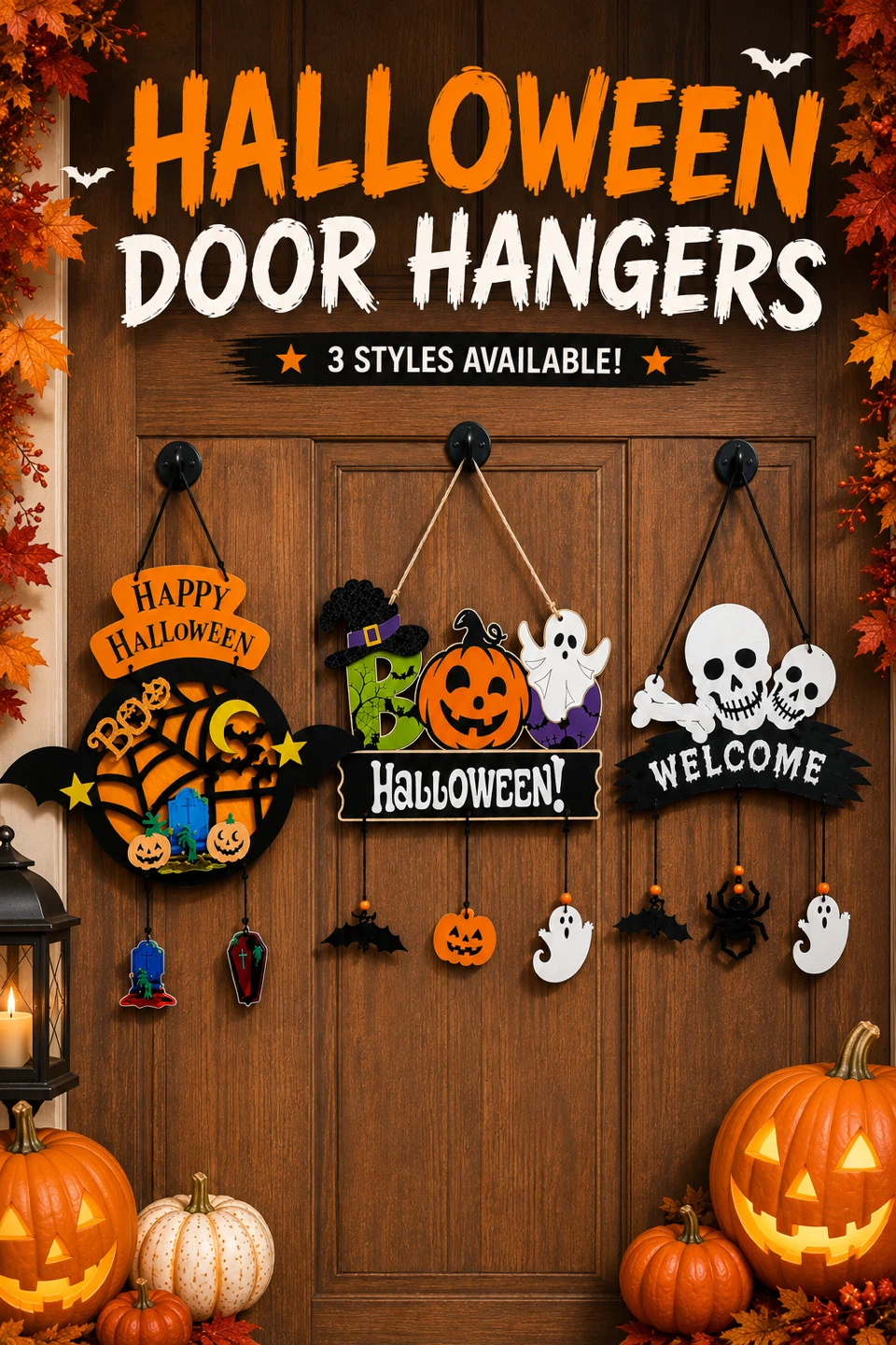 Halloween Door Hanger 🎃 3 Styles | Reseller Bundle Available - photo 2