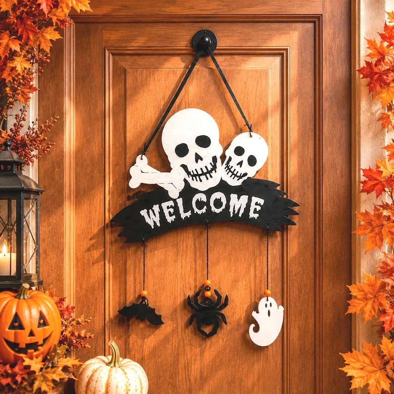 Halloween Door Hanger 🎃 3 Styles | Reseller Bundle Available - photo 3