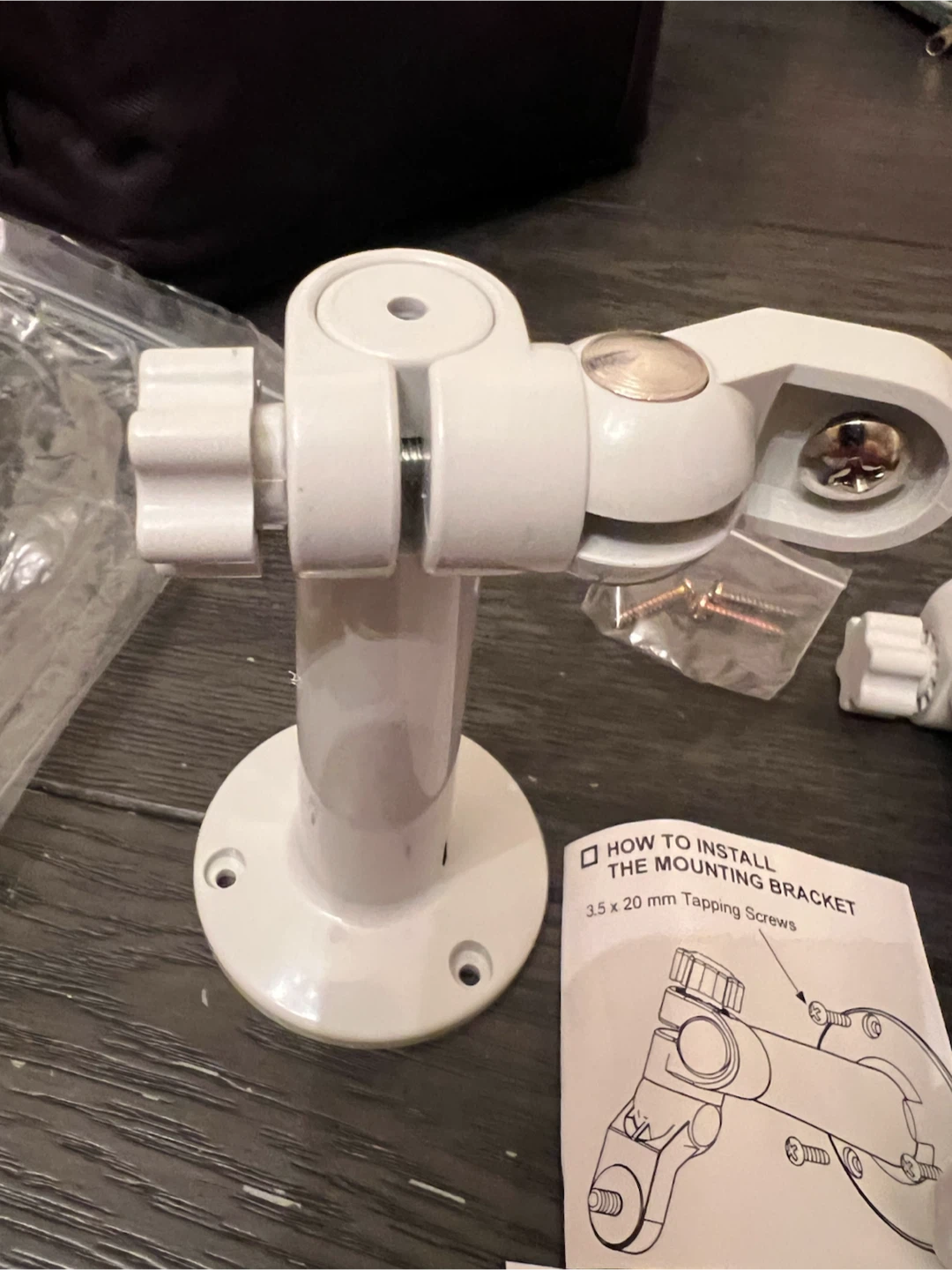Set of 2 Adjustable Security Camera Wall Mounts - photo 2