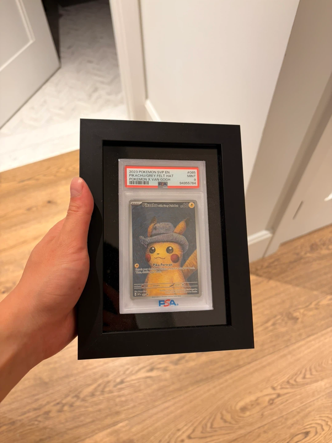 PSA 9 Pokemon Pikachu with Grey Felt Hat Promo Card