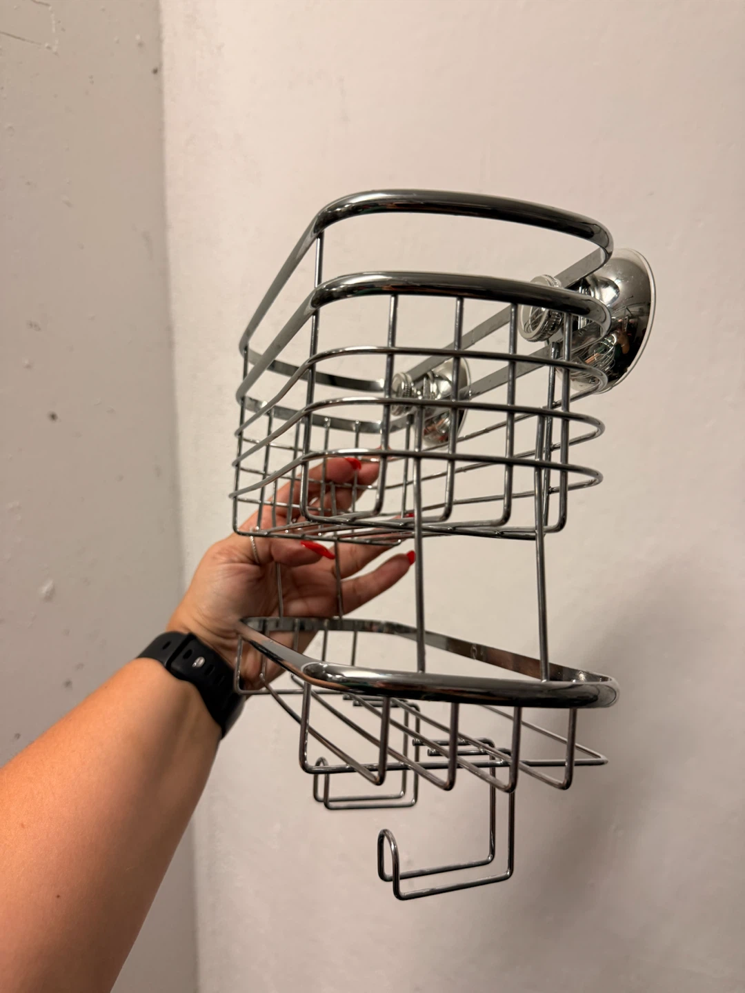 Chrome Shower Caddy with Suction Cups - photo 3