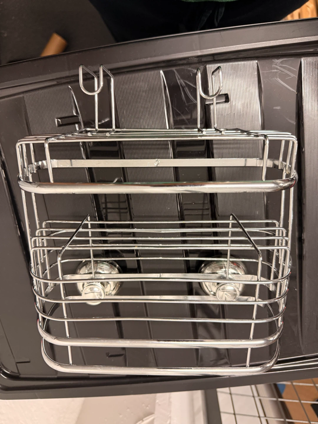 Chrome Shower Caddy with Suction Cups - photo 2