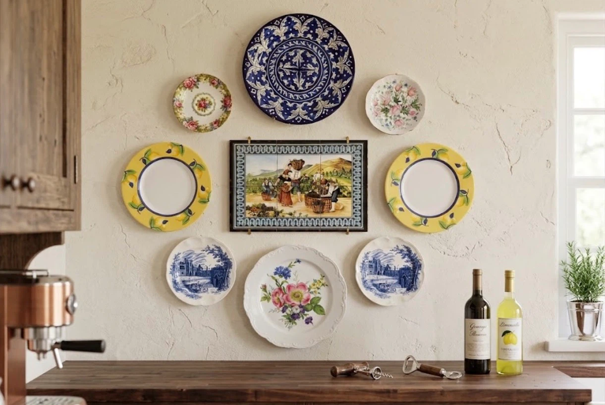 Cozy French Cottage & Mediterranean Plate Wall Set - photo 2