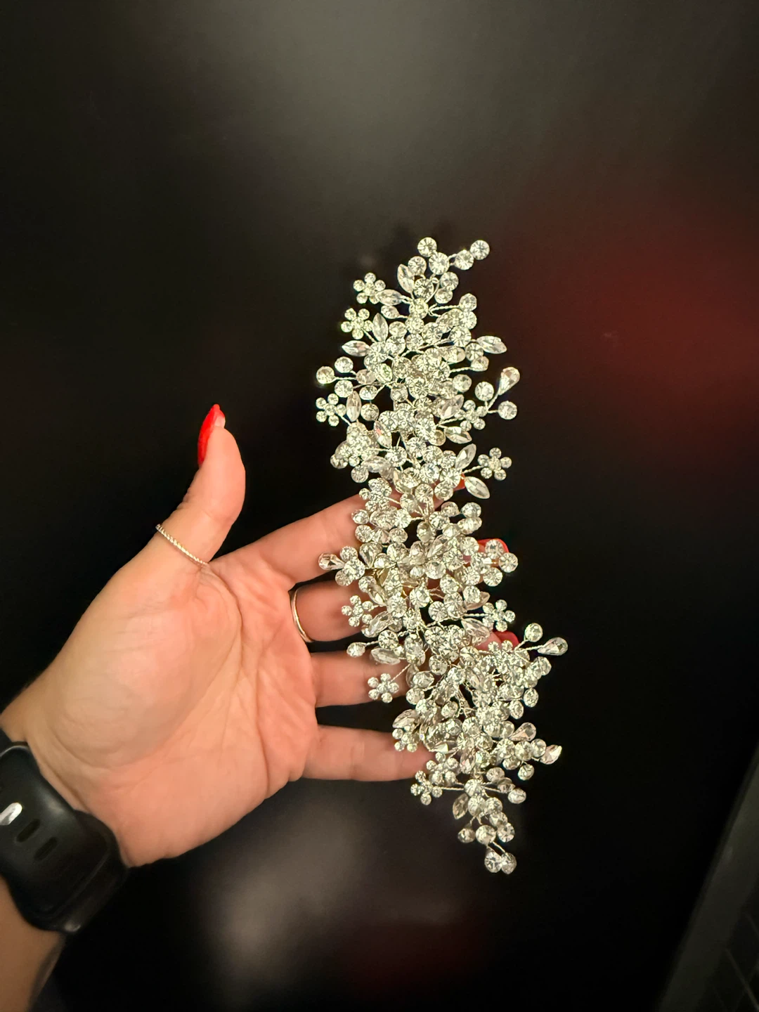 Crystal Floral Hair Vine Accessory