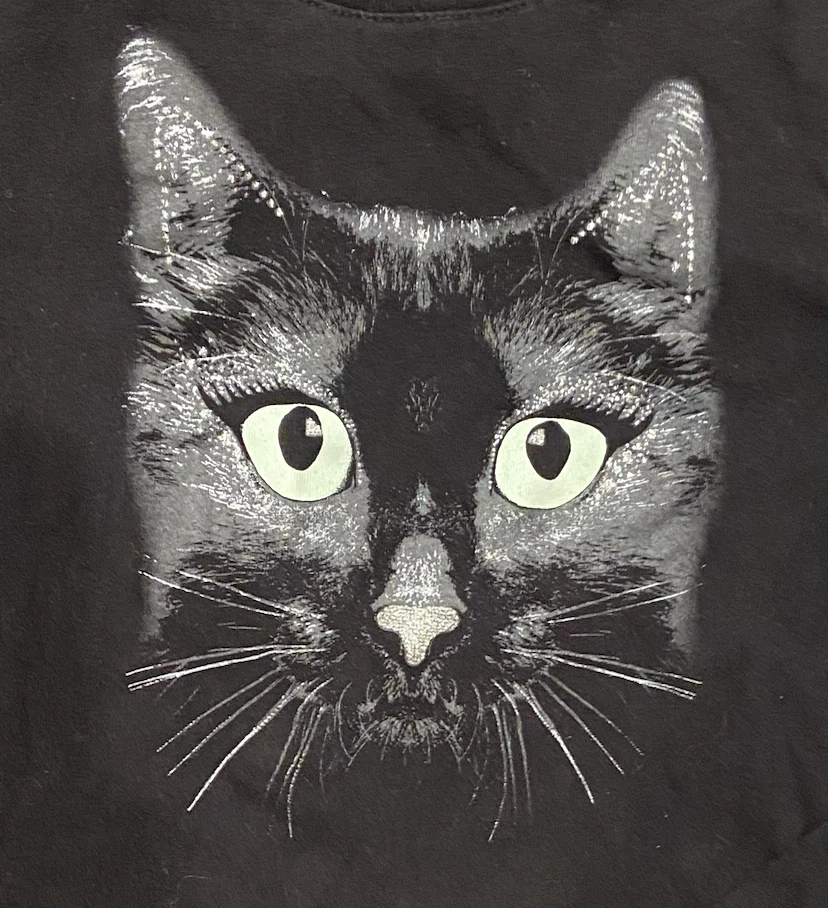 *FREE* Children's Place Black Cat Graphic Long Sleeve Shirt 5/6 - photo 2