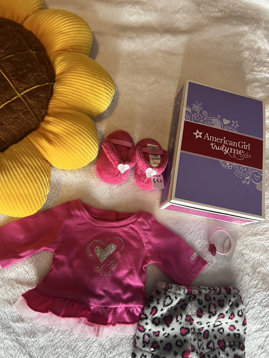 American Girl Truly Me Doll Pajama Set with Slippers - photo 3