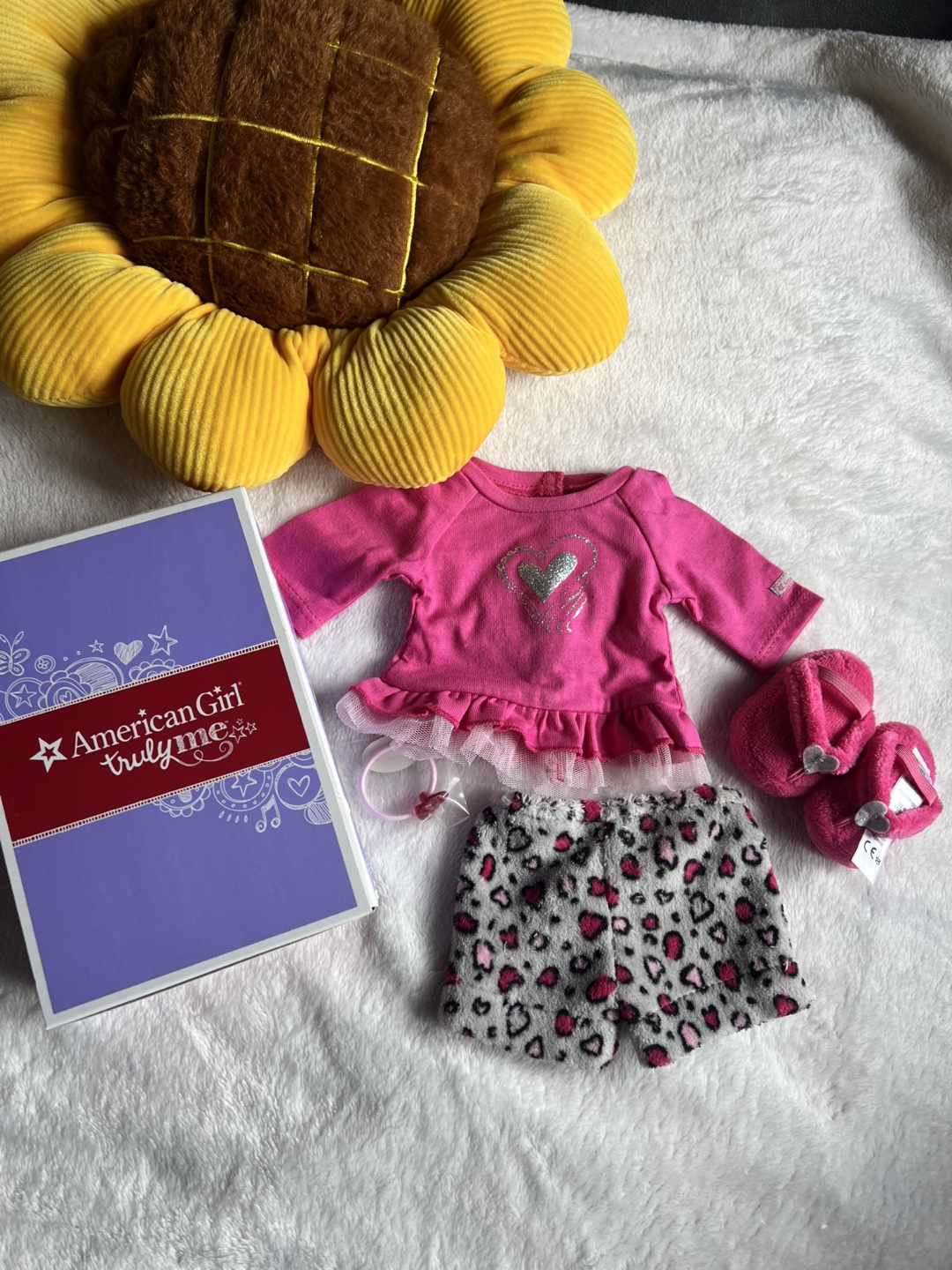 American Girl Truly Me Doll Pajama Set with Slippers