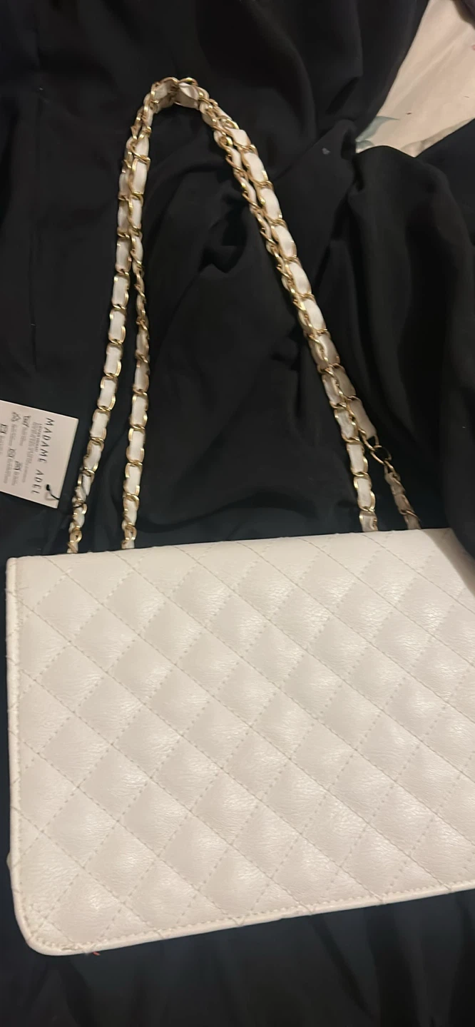 Madame Adel White Quilted Handbag - photo 2