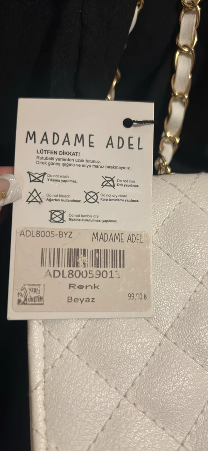 Madame Adel White Quilted Handbag - photo 3