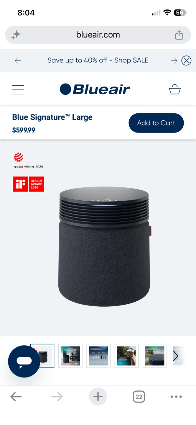 Blueair Blue Signature Large Air Purifier - photo 2