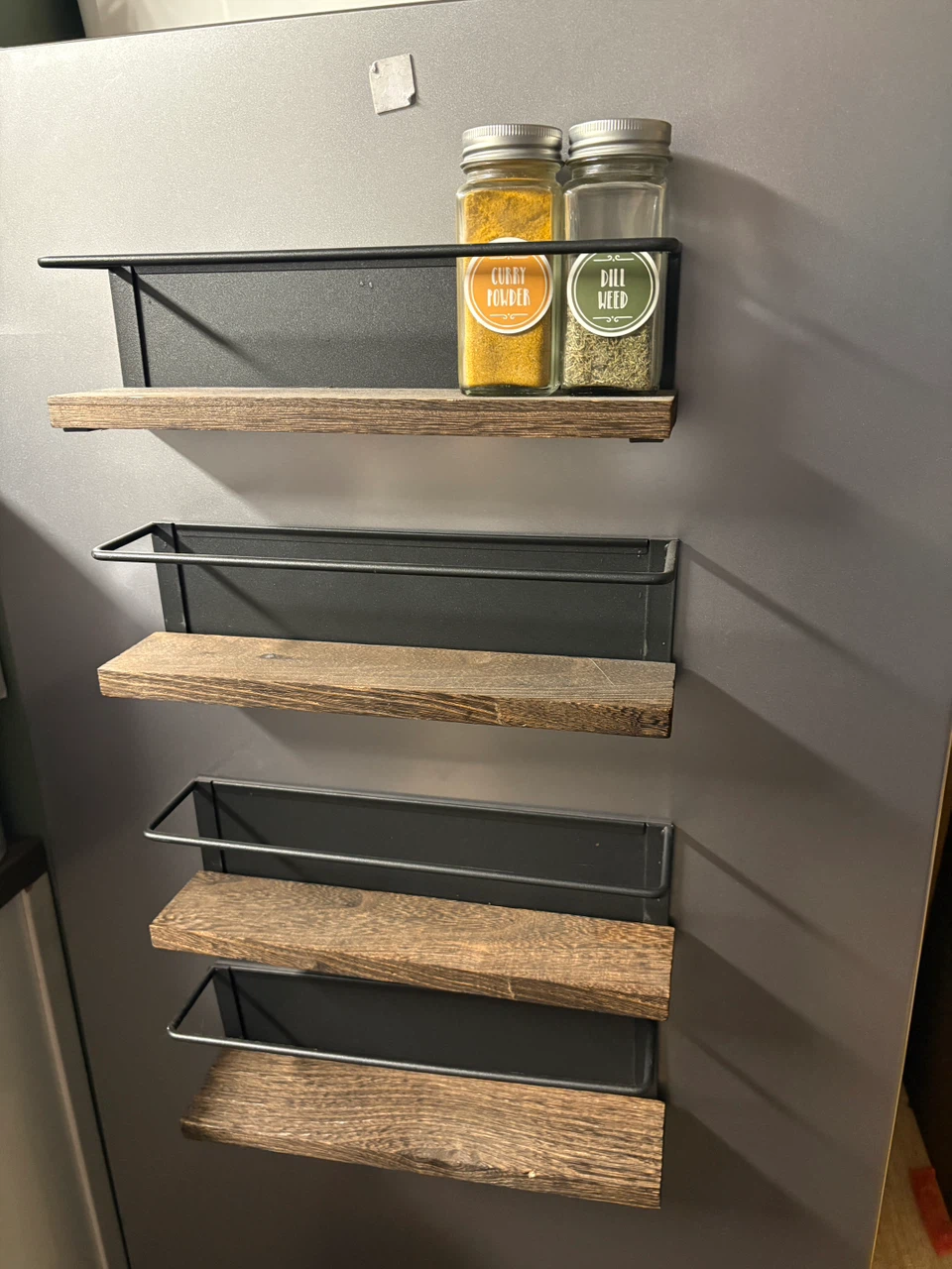 Magnetic Spice Rack Shelves - Set of 4