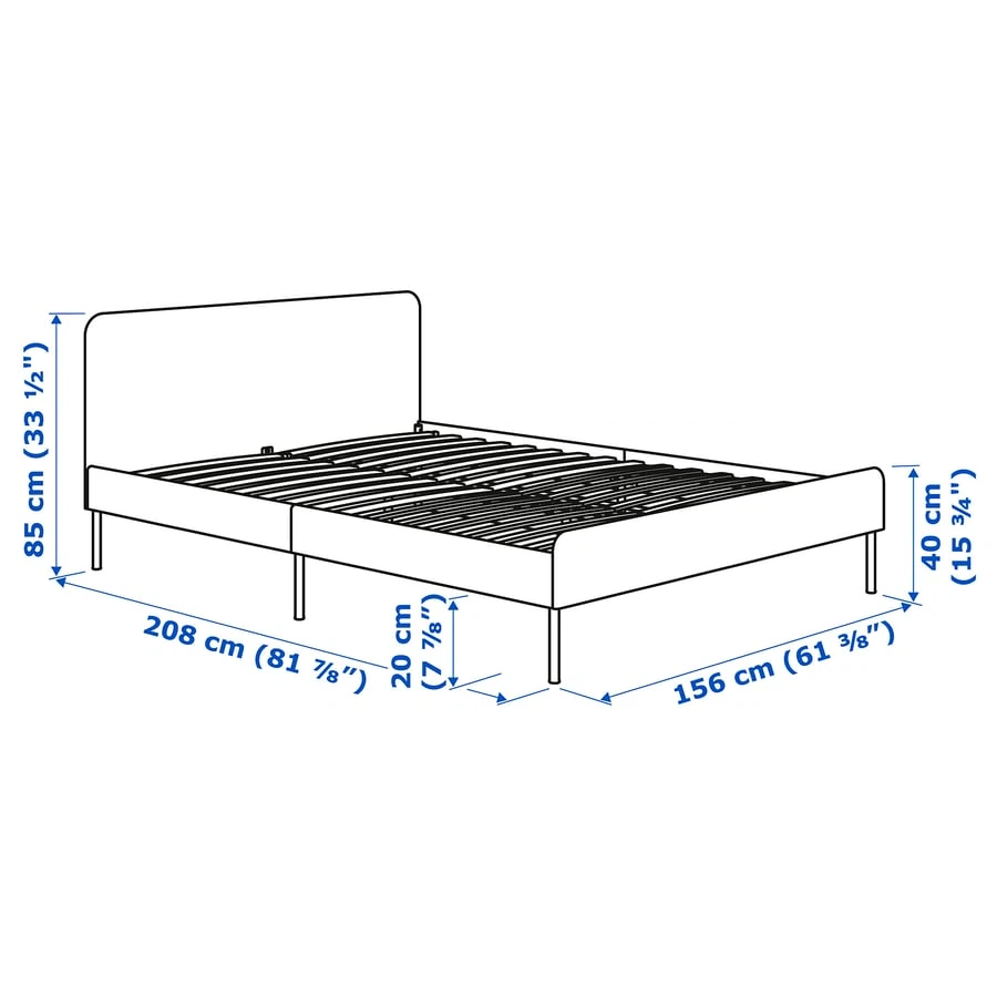 IKEA Slattum Bed + Mattress