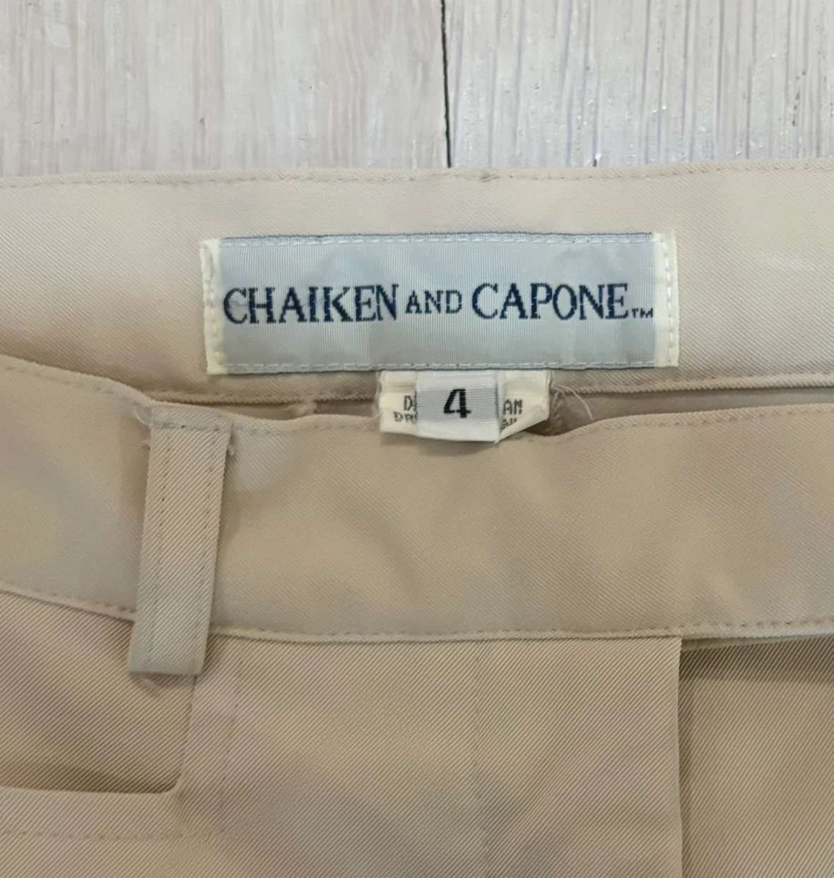 Vtg CHAIKEN AND CAPONE Flared Trousers Bootcut Pants Size 4 - photo 2