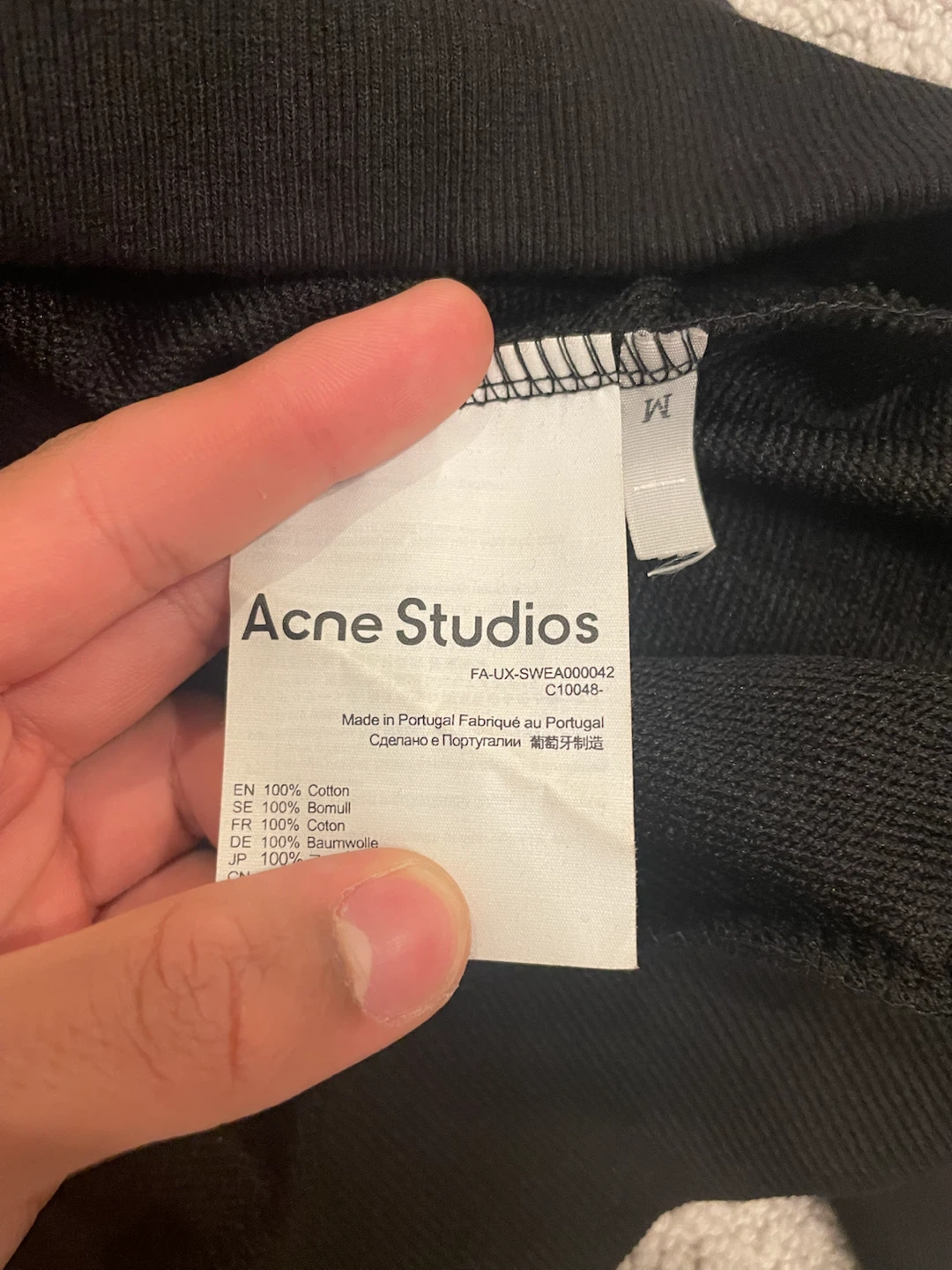 Acne Studios Stockholm 1996 Hoodie - Black - photo 3