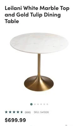 World Market Marble Table - photo 3
