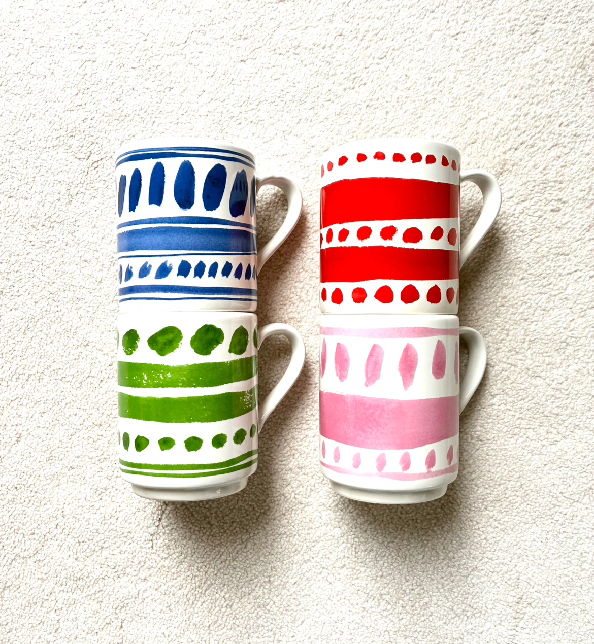 New Kate Spade New York Lenox Stacking Mugs - Set of 4