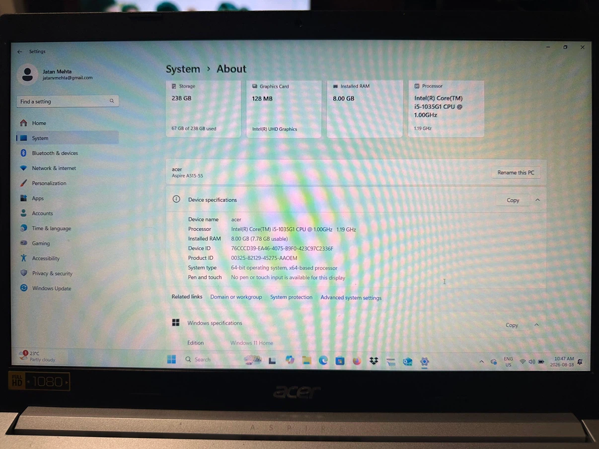 Acer Aspire 5 Laptop - Good Condition - photo 2