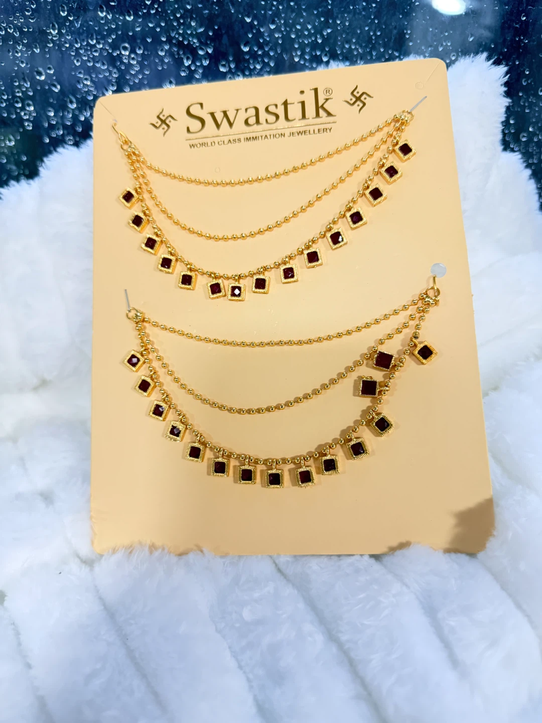 Swastik Gold Tone Imitation Jewellery Set - photo 2
