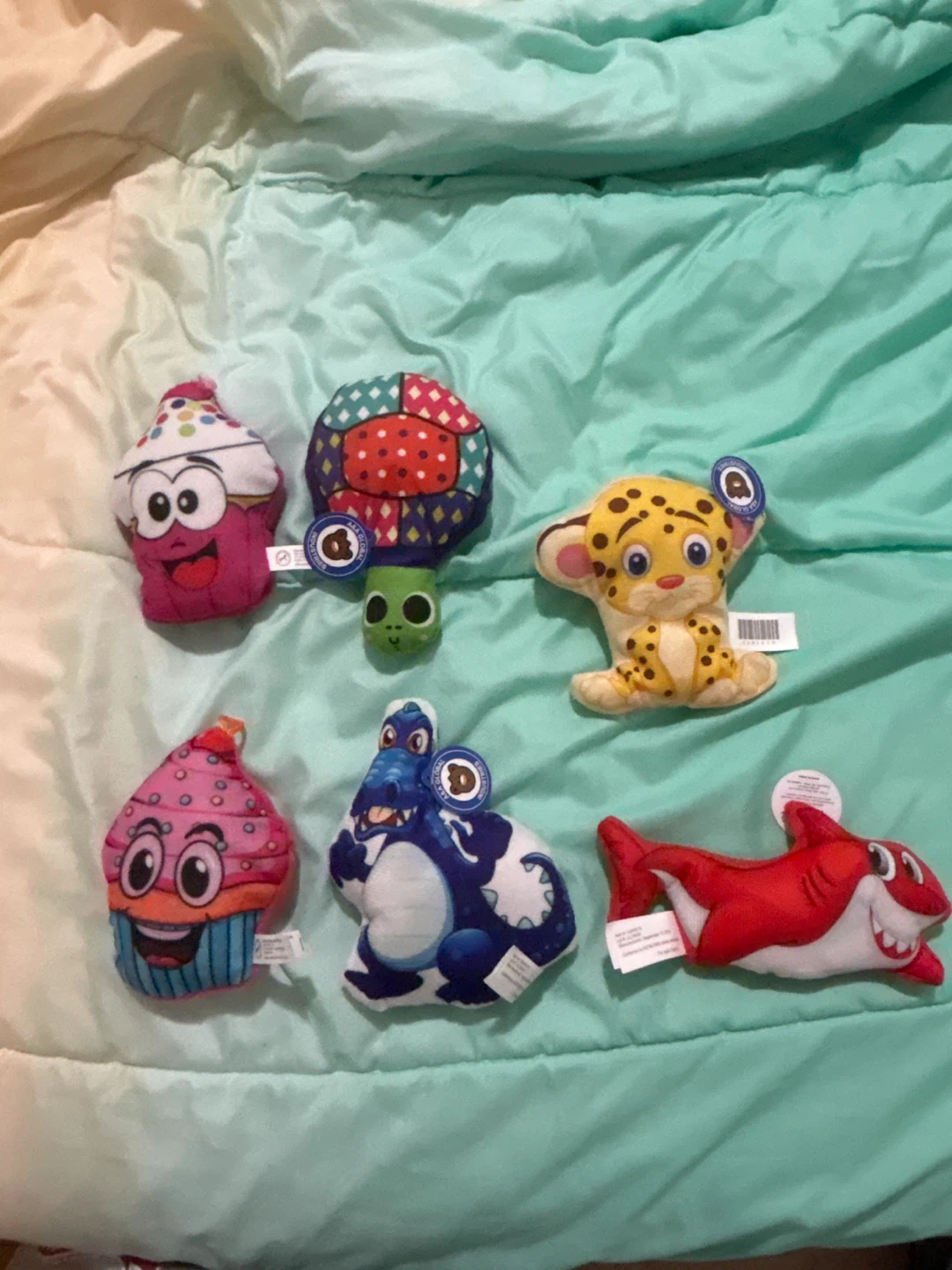 Set of 6 Plush Stuffed Animals