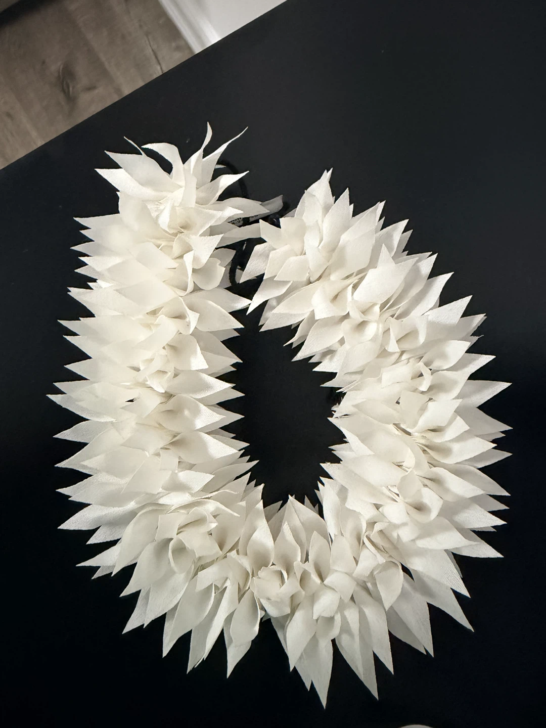 White Fabric Lei