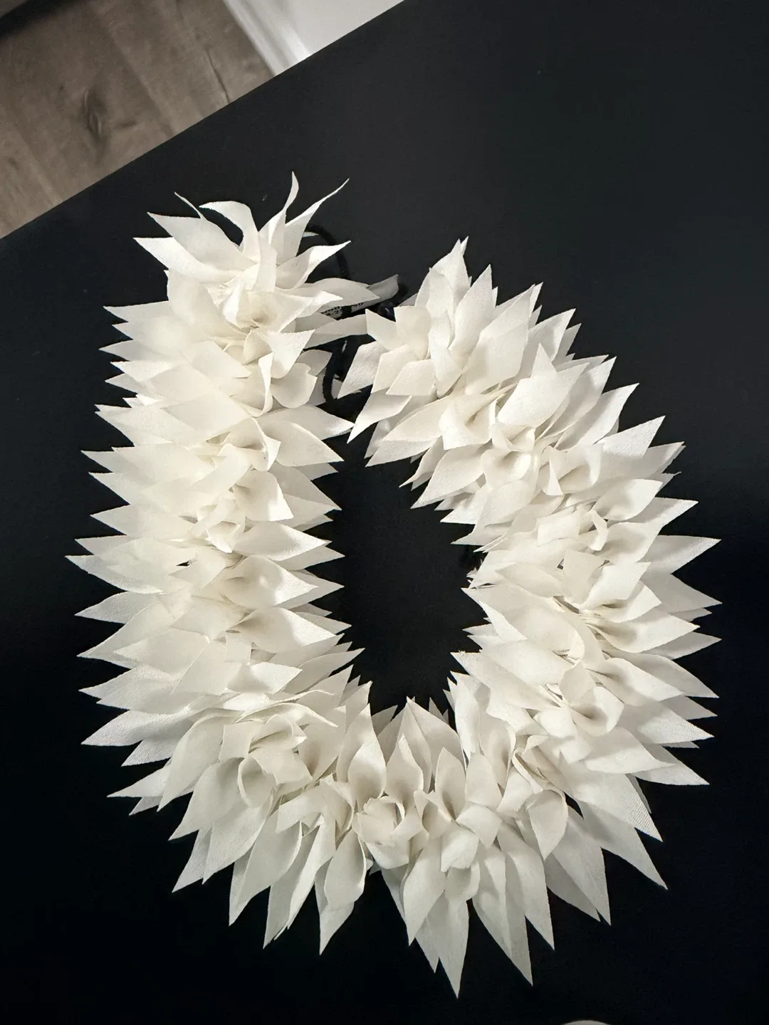 White Fabric Lei