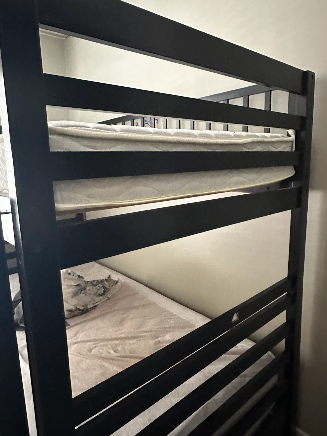 Dark Brown Wooden Bunk Bed with Drawers - photo 3